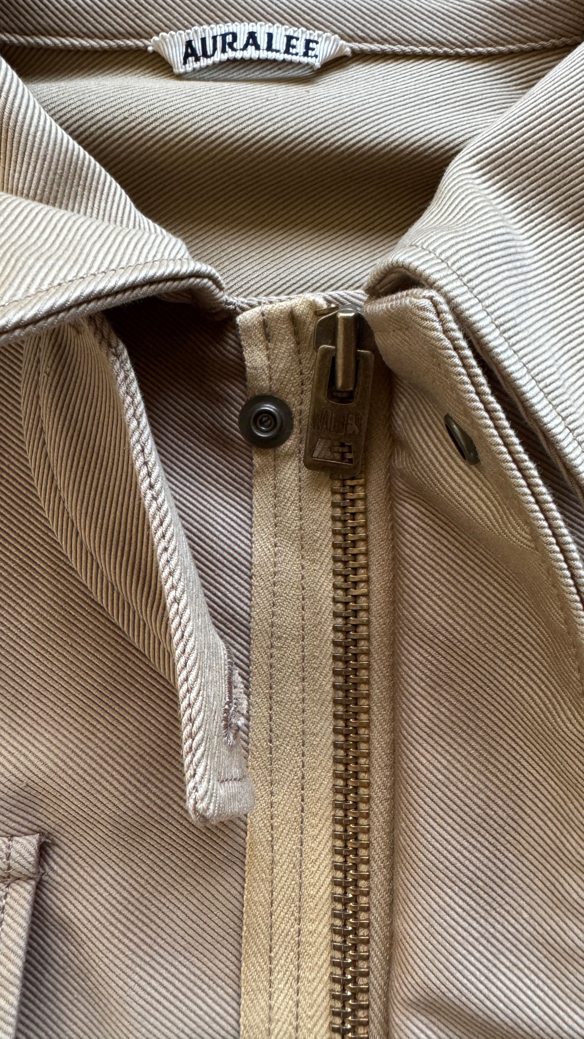 Auralee aa . 3 . M65 WASHED DOUBLE CLOTH FIELD JACKET . A6SB01AR Size US S / EU 44-46 / 1 - 14 Thumbnail