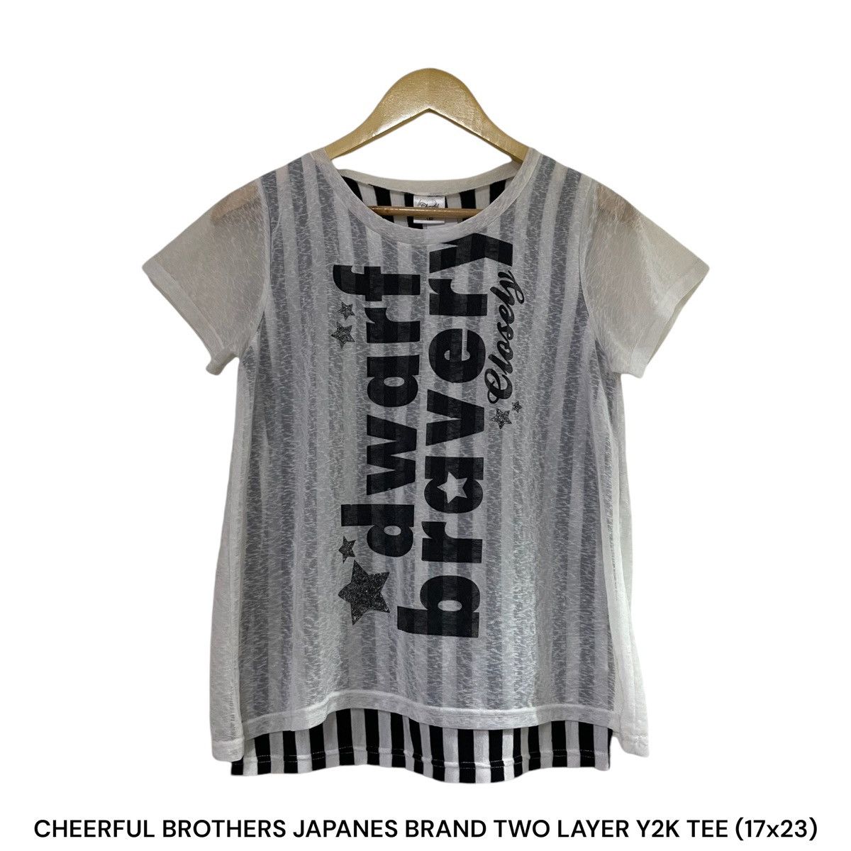 Hysteric Glamour Cheerful Brothers 2 Layer Y2K Fashion Stripe Size US S / EU 44-46 / 1 - 1 Thumbnail