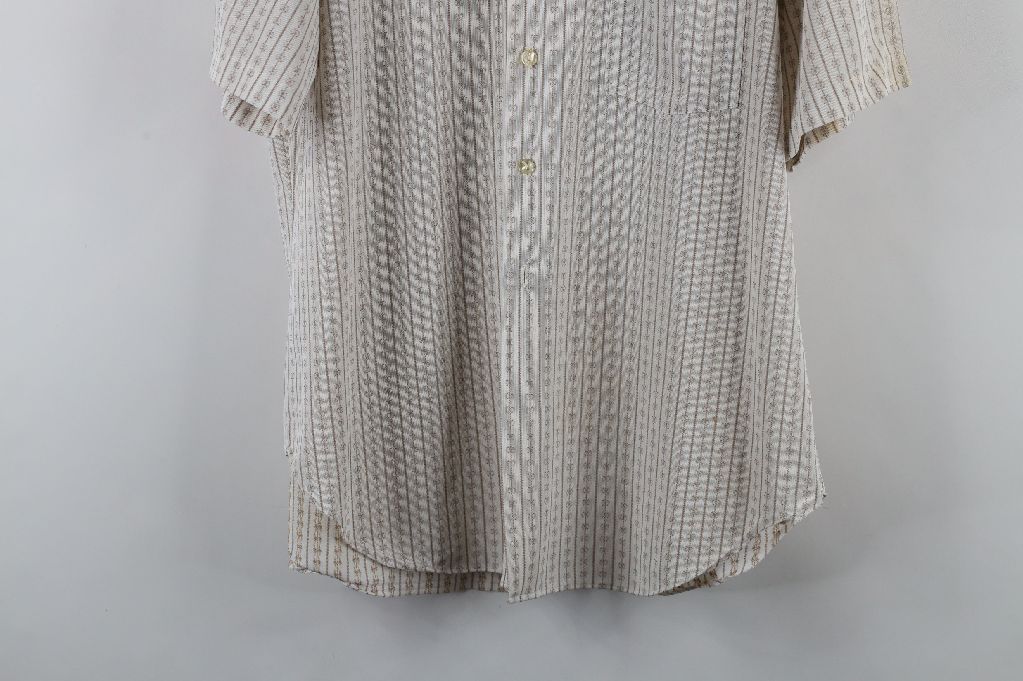 Vintage Vintage 70s Streetwear Knit Collared Button Shirt USA Size US M / EU 48-50 / 2 - 3 Thumbnail