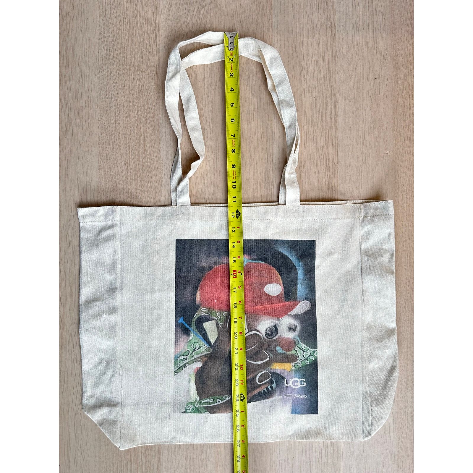 Ugg Rare Ugg x A$AP Ferg Beige Canvas Tote w/ Artwork - New Size ONE SIZE - 7 Thumbnail