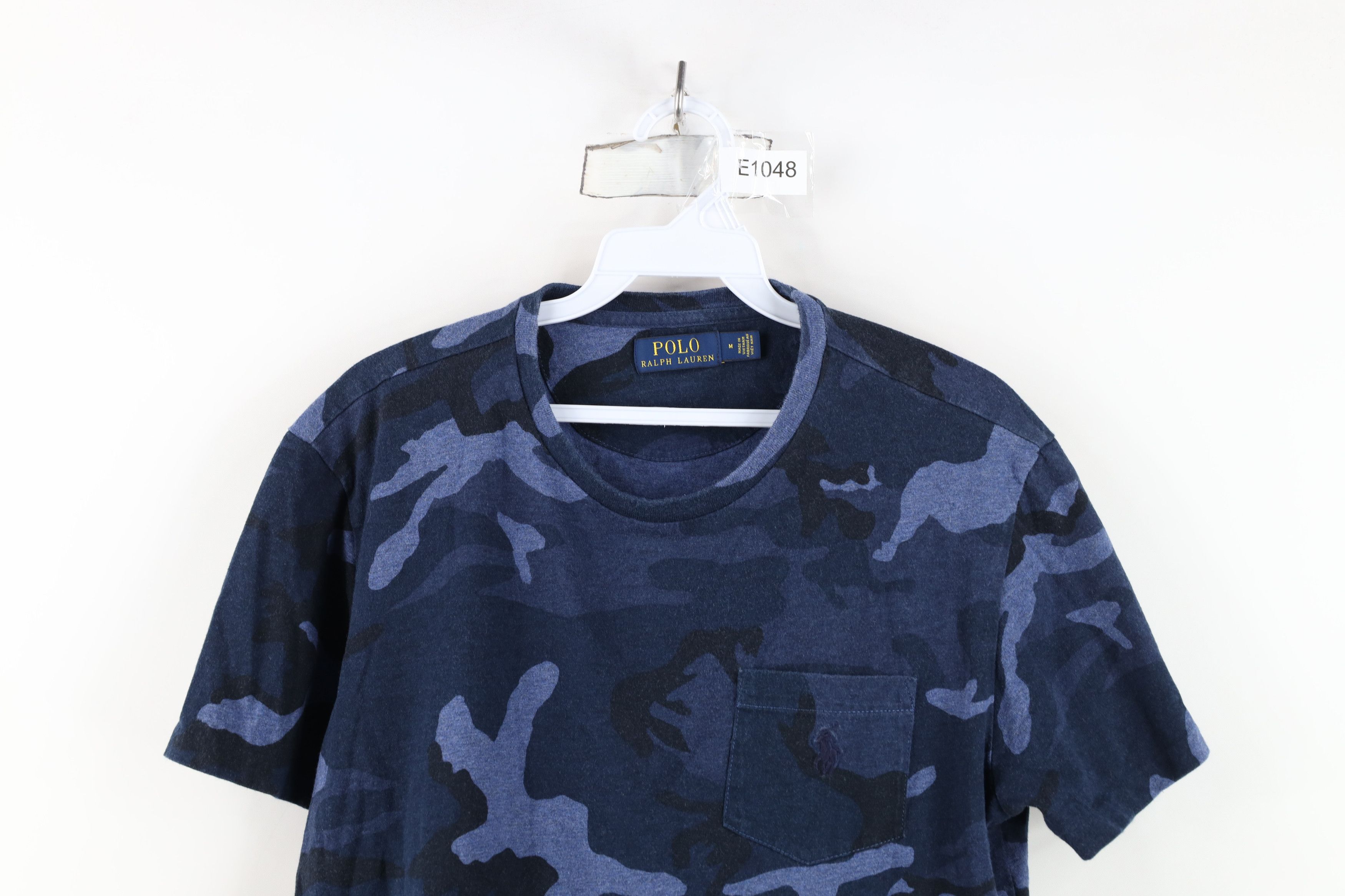 Ralph Lauren Vintage Y2K Ralph Lauren Camouflage Pocket T-Shirt Blue Size US M / EU 48-50 / 2 - 2 Thumbnail