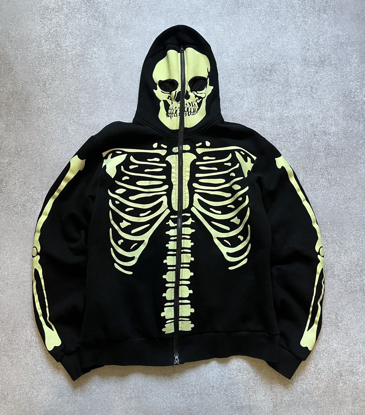 Other Skeleton Full Zip Hoodie – Bone Print Y2K Vibe Rare Graphic Size US L / EU 52-54 / 3 - 1 Thumbnail