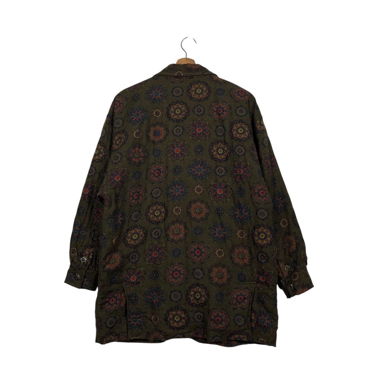 Vintage Button Jacket FullPrint Floral I 1981 Made in Italy