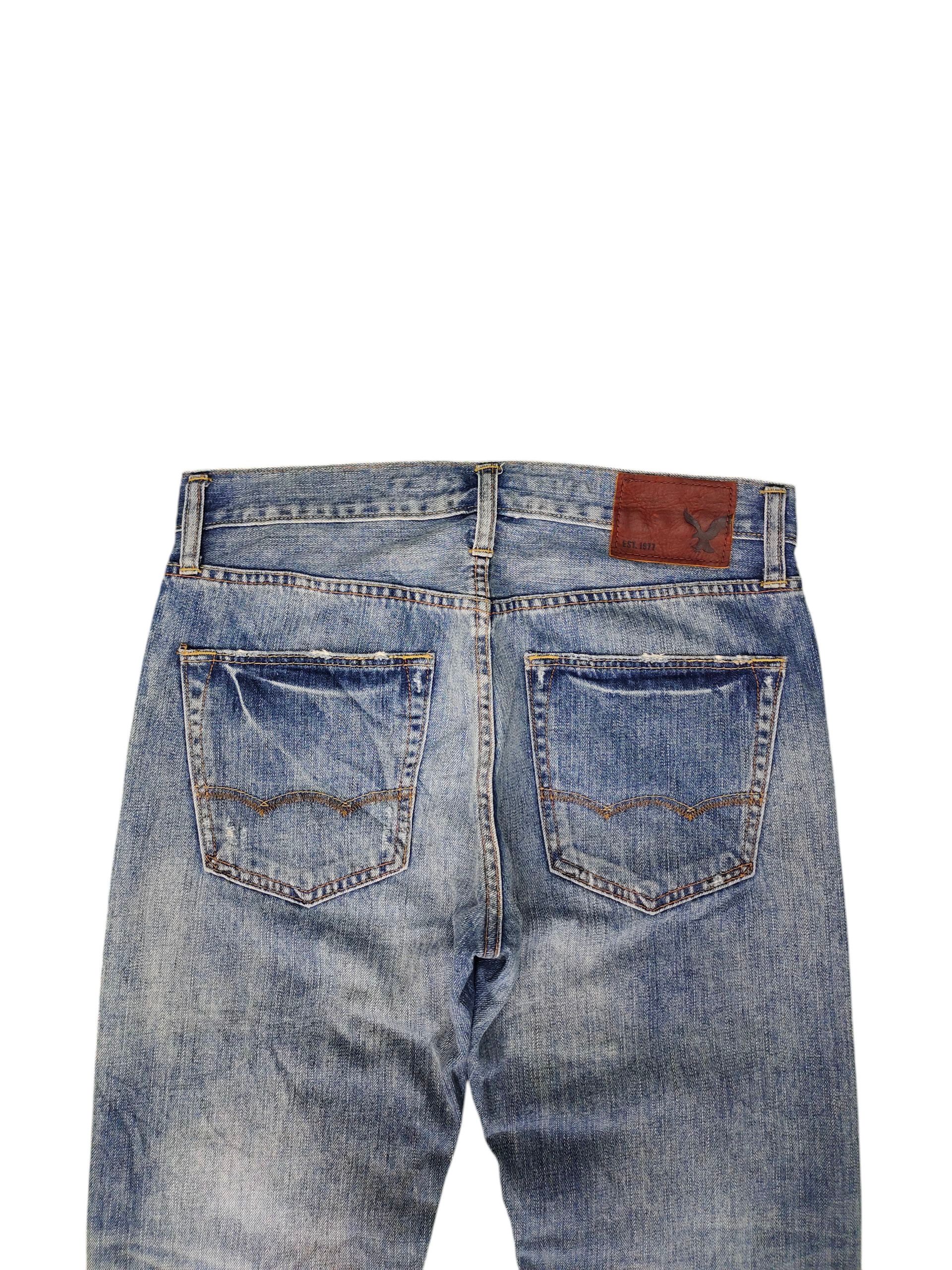 American Eagle Outfitters Vintage American Eagle Clawmark Distress Faded Denim Jeans Size US 30 / EU 46 - 10 Thumbnail