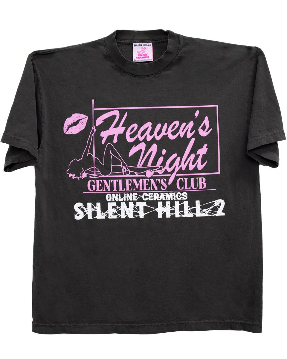 image of Online Ceramics X Silent Hill 2 Heaven's Night T-Shirt in Off/Black, Men's (Size XL)