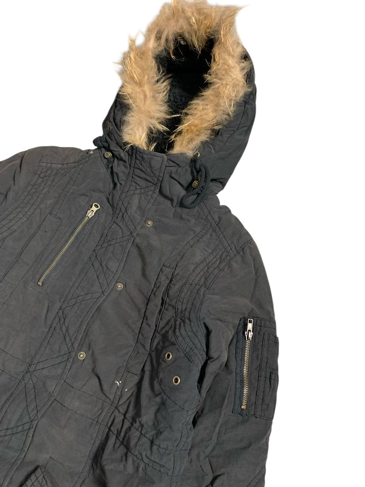Tornado Mart OZOC FAUX FUR JACKET RACOON WINTER SESSION IFSIX LGB STYLE Size US M / EU 48-50 / 2 - 2 Thumbnail