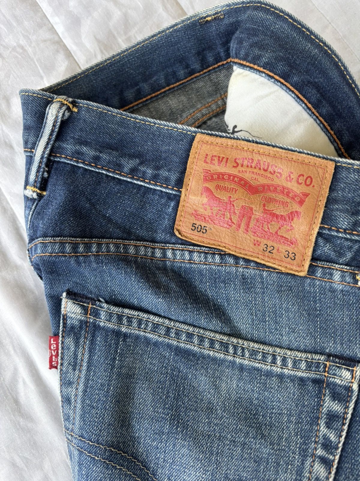 If Six Was Nine Vintage Levis 505 Distressed Denim Jeans Size US 32 / EU 48 - 10 Thumbnail