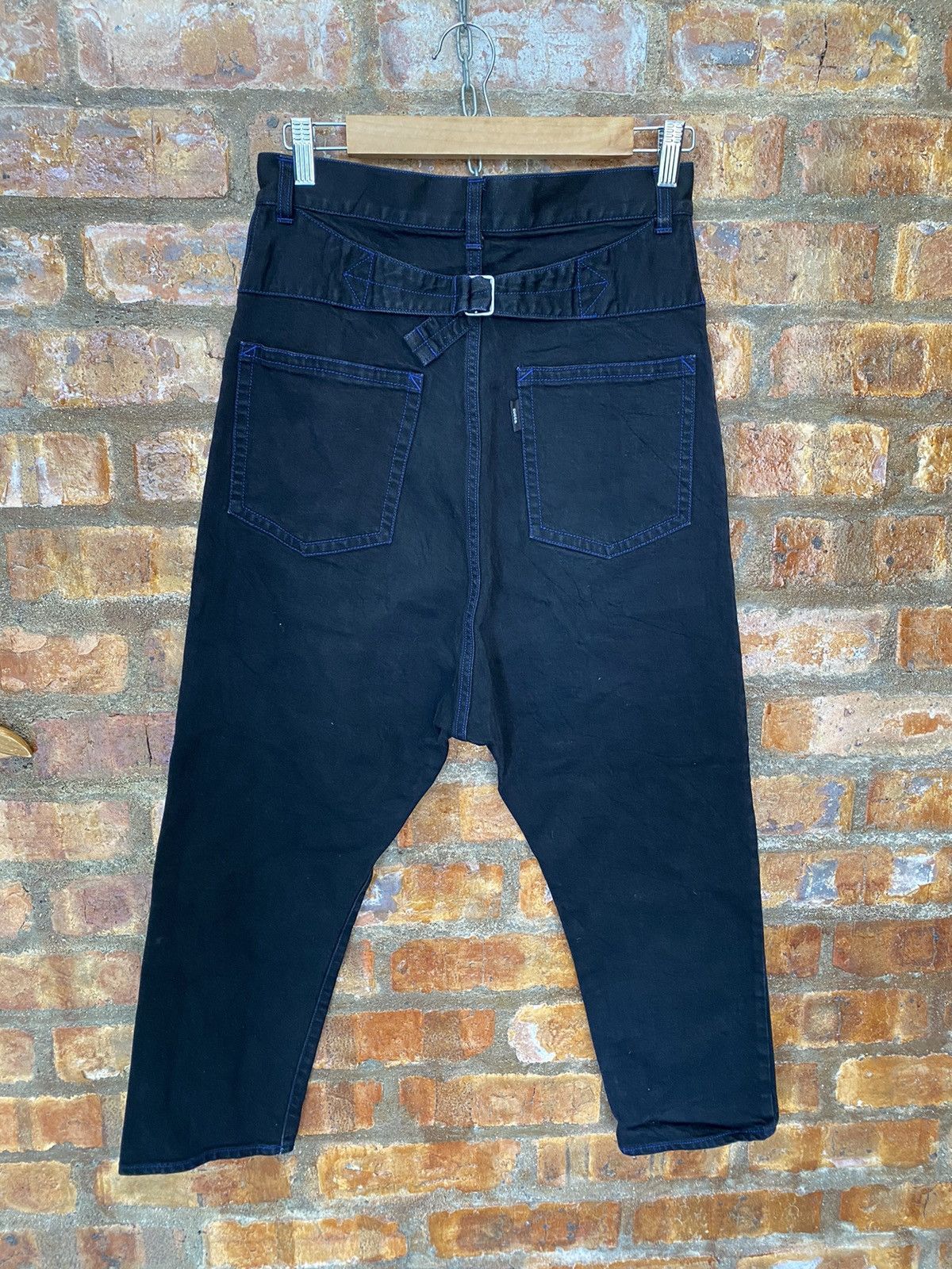 CABANE de ZUCCa × Issey Miyake × Japanese Brand Zucca by Issey Miyake Bucket Back blue stitch drop crotch Size US 28 / EU 44 - 8 Thumbnail