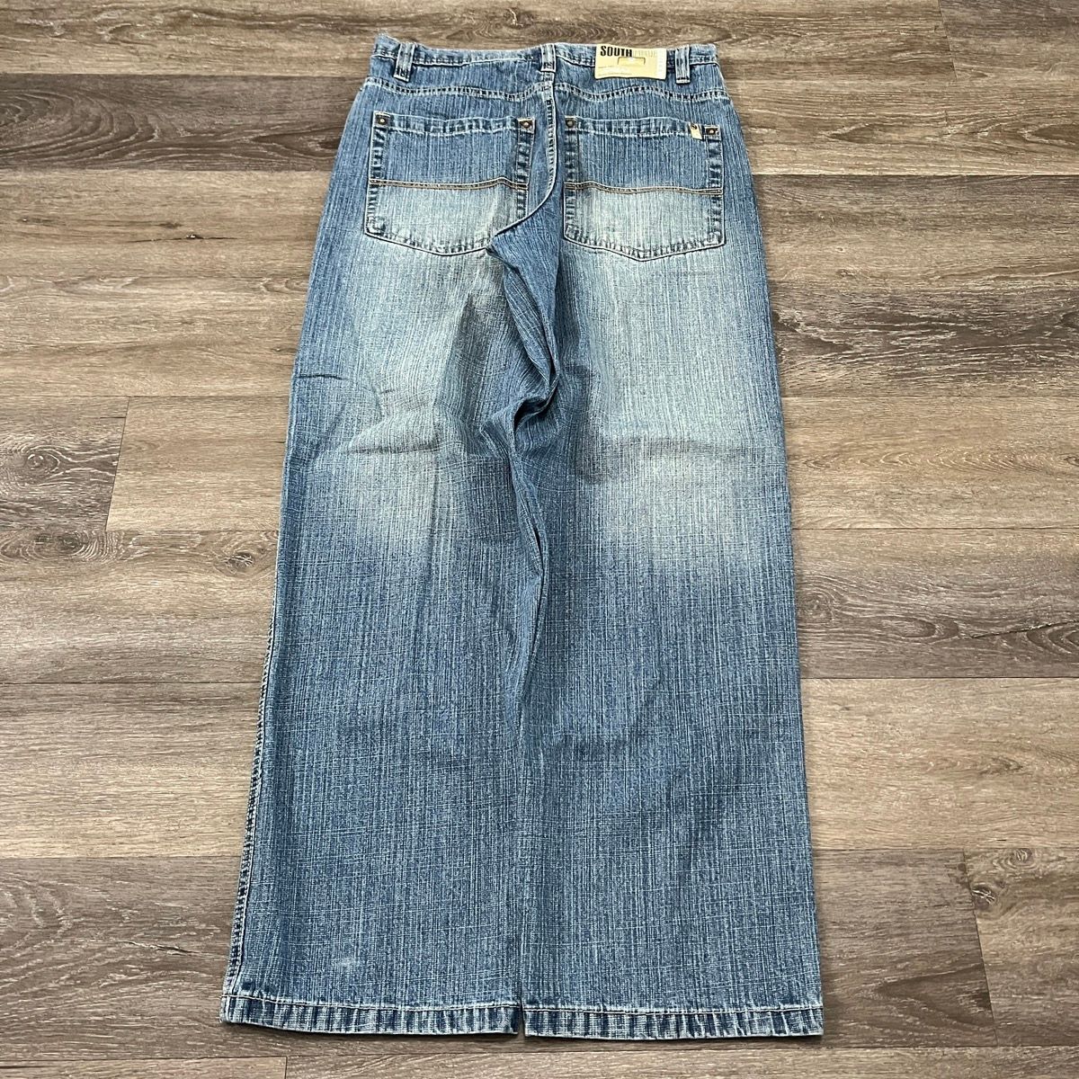 Pre-owned Jnco X Southpole Essential Vintage Y2k Southpole Light Wash Jnco Style Baggy In Blue