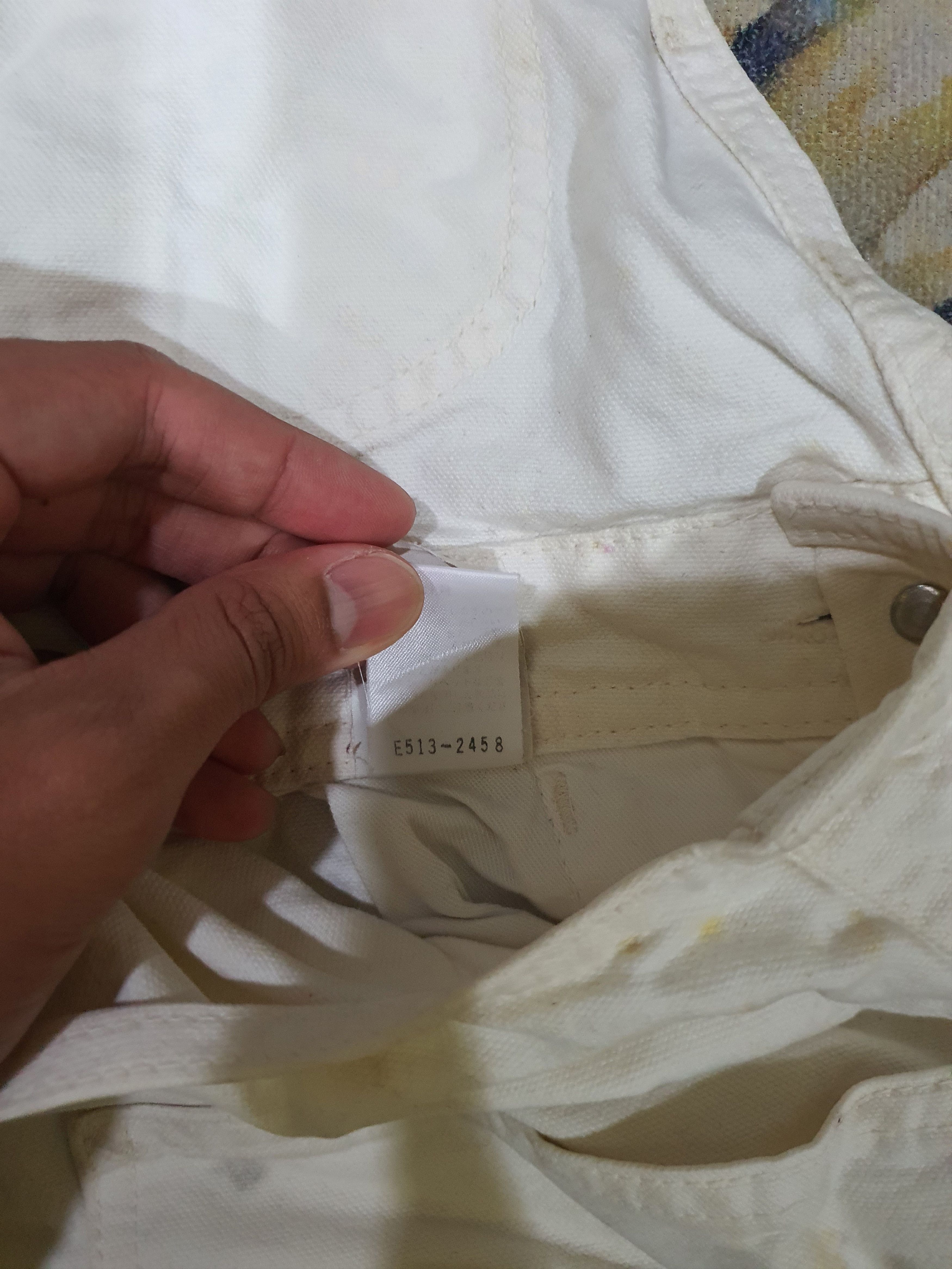 Lee × Vintage 32×33 LEE OVERALL WHITE 🔥 Size US 32 / EU 48 - 17 Thumbnail