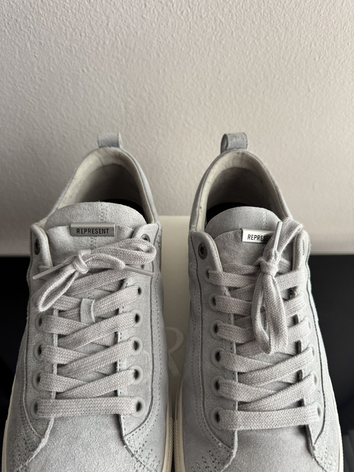 Represent Clo. Represent Clo Alpha 2.0 Light Grey Men Sneakers Size US 13 / EU 46 - 6 Thumbnail