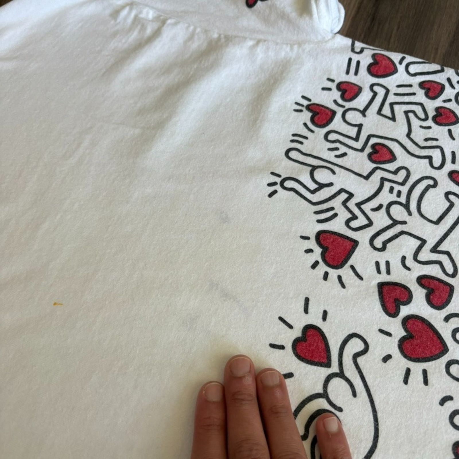 Keith Haring Vintage Keith Haring Manpower Art T-Shirt Men's Size XL Size US XL / EU 56 / 4 - 7 Thumbnail