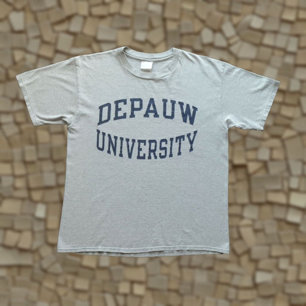 Champion VINTAGE Champion Depauw University Liberal Arts 90s VTG Y2K Mens Adult T-Shirt Gray SZ L Size US L / EU 52-54 / 3 - 1 Thumbnail