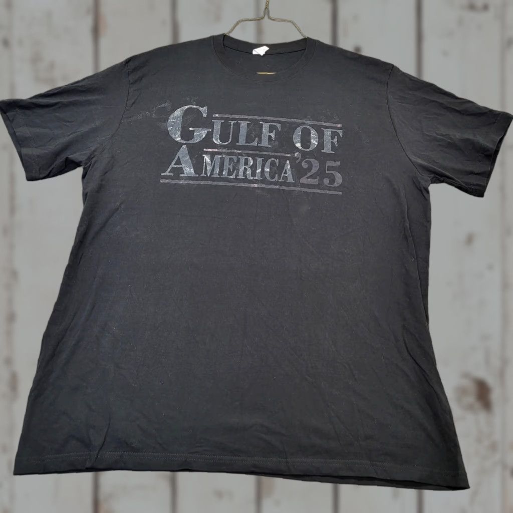 Vintage Gulf of Mexico 2025 T-Shirt Men's 2XL Black Short Sleeve Crew Neck Pullover Size XXL / US 16-18 / IT 52-54 - 1 Thumbnail
