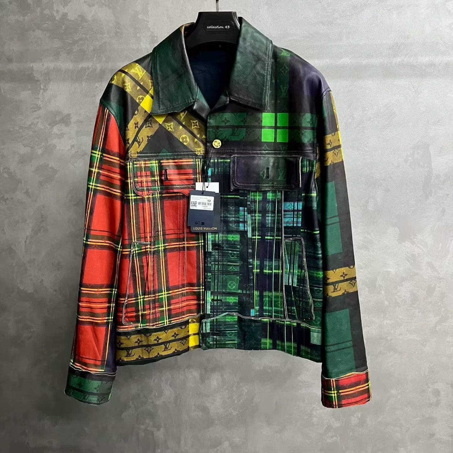 Louis Vuitton Louis Vuitton Multi-Print Lapel Leather Jacket Size US L / EU 52-54 / 3 - 1 Thumbnail