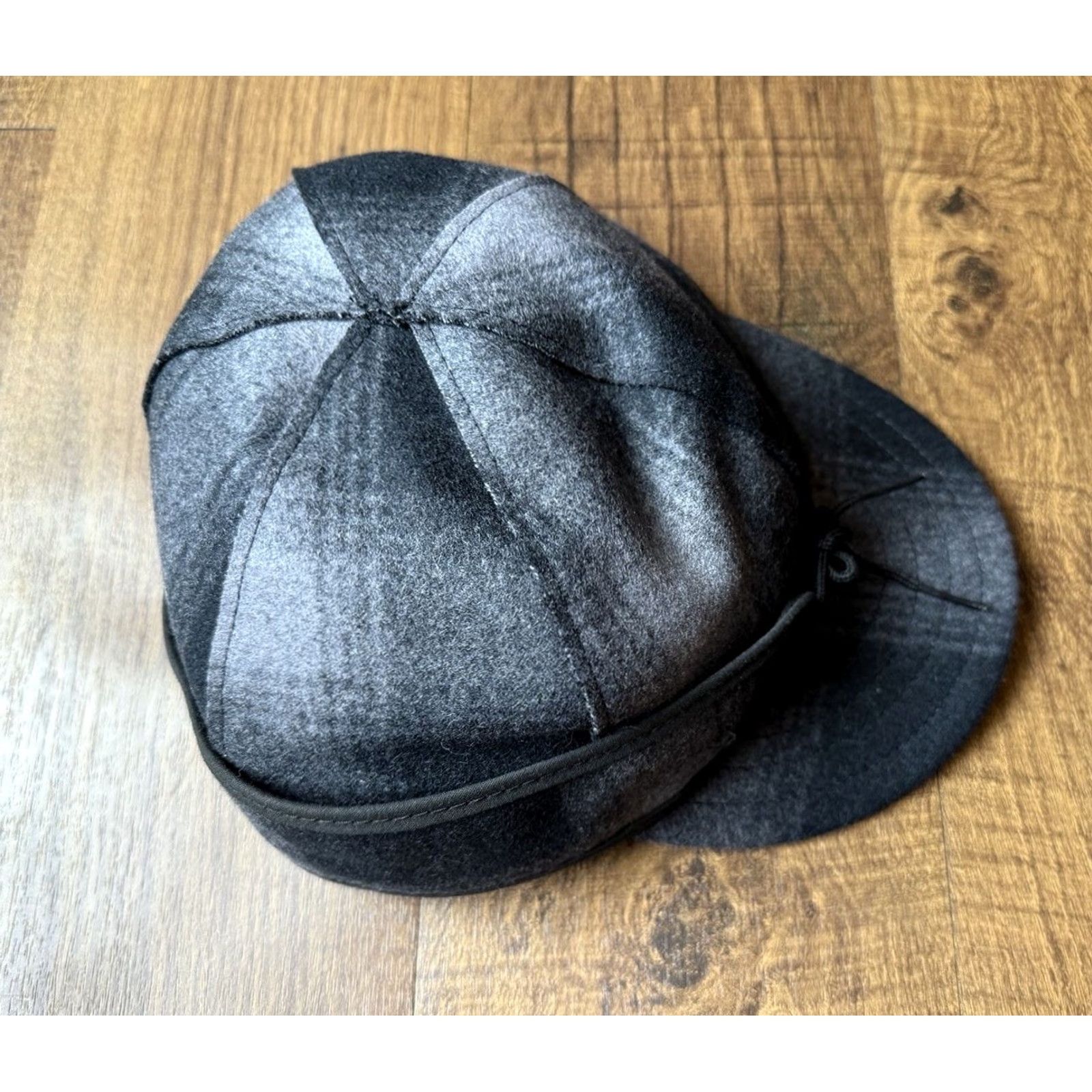 Vintage Stormy Kromer Hat Cap Mens 7 Gray Black Plaid Wool Winter Made USA Ear Flap Lined Baseball Cap Men Size ONE SIZE - 4 Thumbnail
