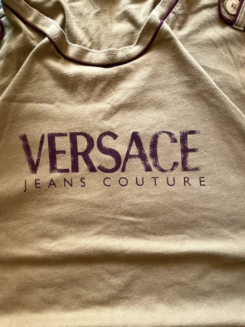 Versace × Vintage 00s Versace Long-Sleeve Streetwear Luxury Big Logo Rare Size US L / EU 52-54 / 3 - 9 Thumbnail