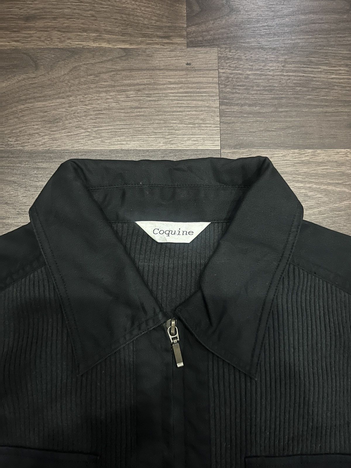 Bottega Veneta Inspired Black Bottega Veneta Ribbed Knit Jacket – Coqueline Size L / US 10 / IT 46 - 4 Thumbnail
