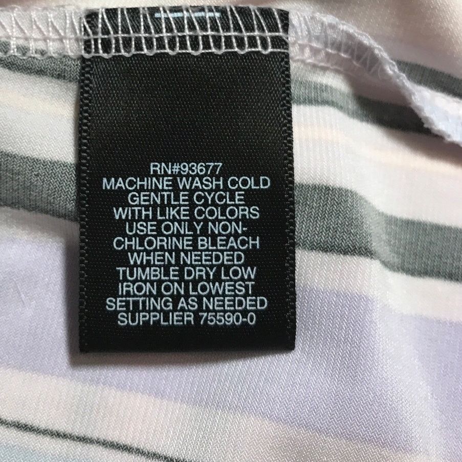 Liz Claiborne Liz Claiborne Career Scoop Striped Sleeveless Blouse L Size L / US 10 / IT 46 - 4 Thumbnail