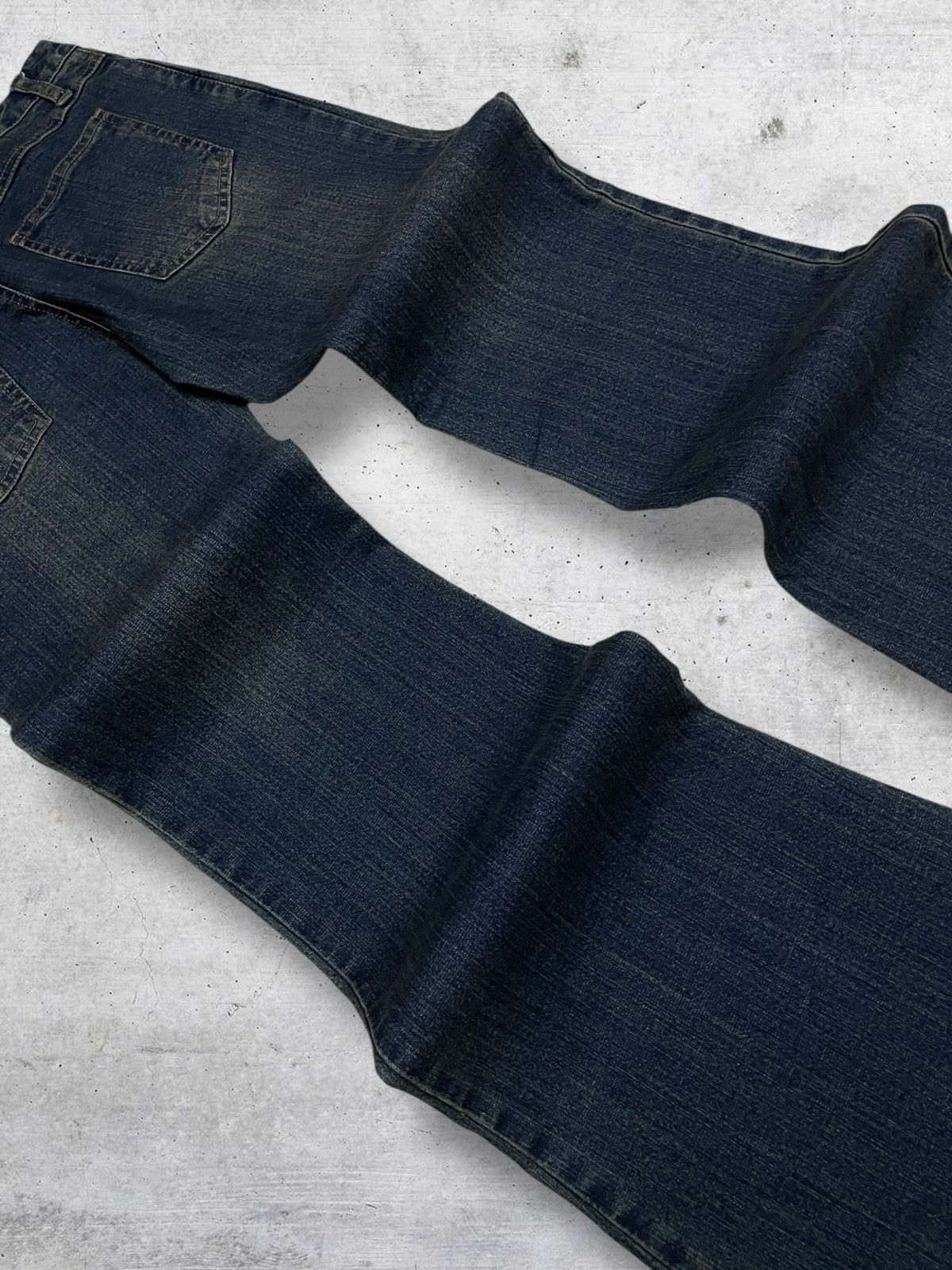 Tornado Mart VINTAGE JOUERAUX JAPAN DESIGNER 90S CLASSIC FLARED CUT DENIM Size US 29 - 12 Thumbnail