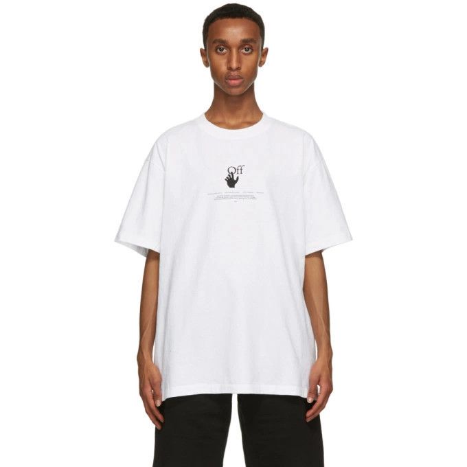 Off-White White Graff Logo Oversized T-Shirt Size XXS / US 00 / IT 34 - 3 Thumbnail