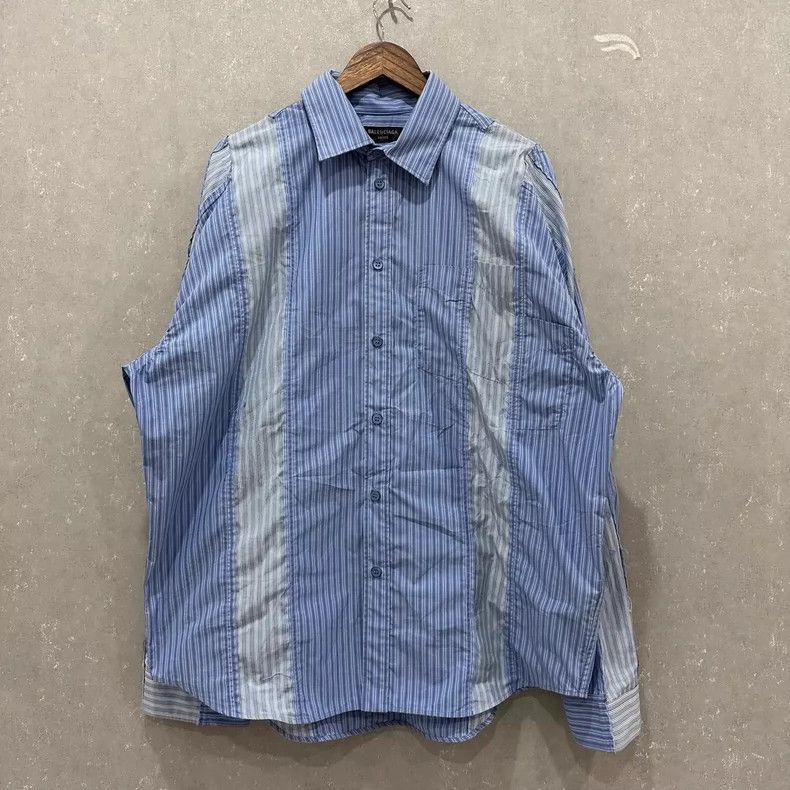 Balenciaga Balenciaga Striped color-block, single-breasted, long-slee Size US M / EU 48-50 / 2 - 1 Thumbnail