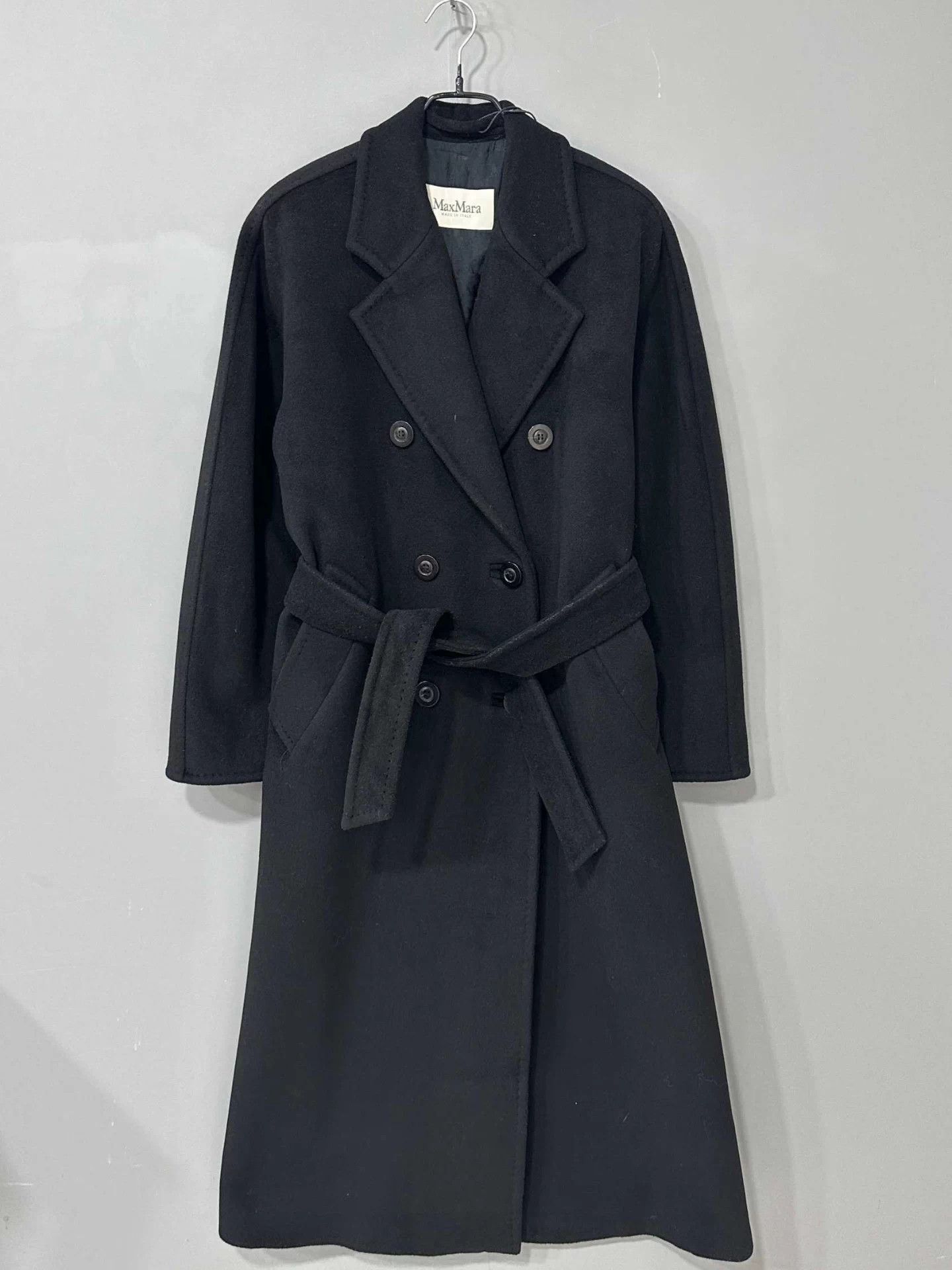 Max Mara MaxMara 101801 Black Coat 38 Size S / US 4 / IT 40 - 1 Thumbnail