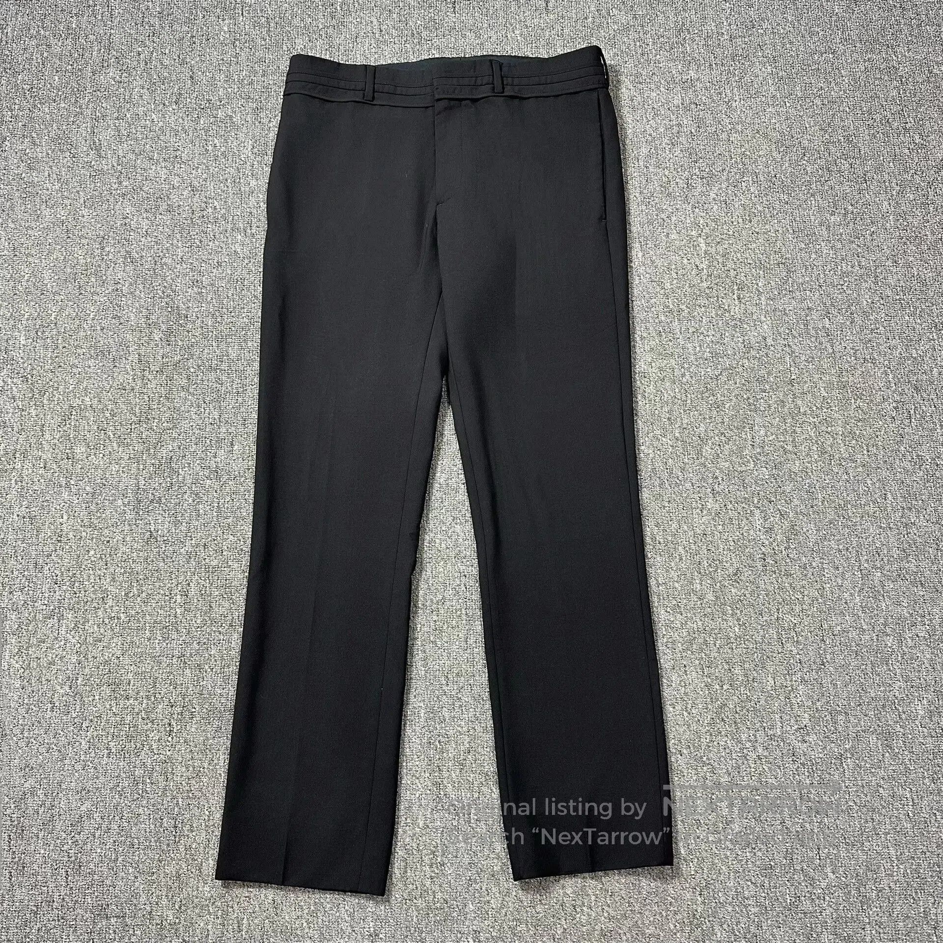 Dior Dior Black Double Waistband Tailored Pants. Size US 30 / EU 46 - 1 Thumbnail