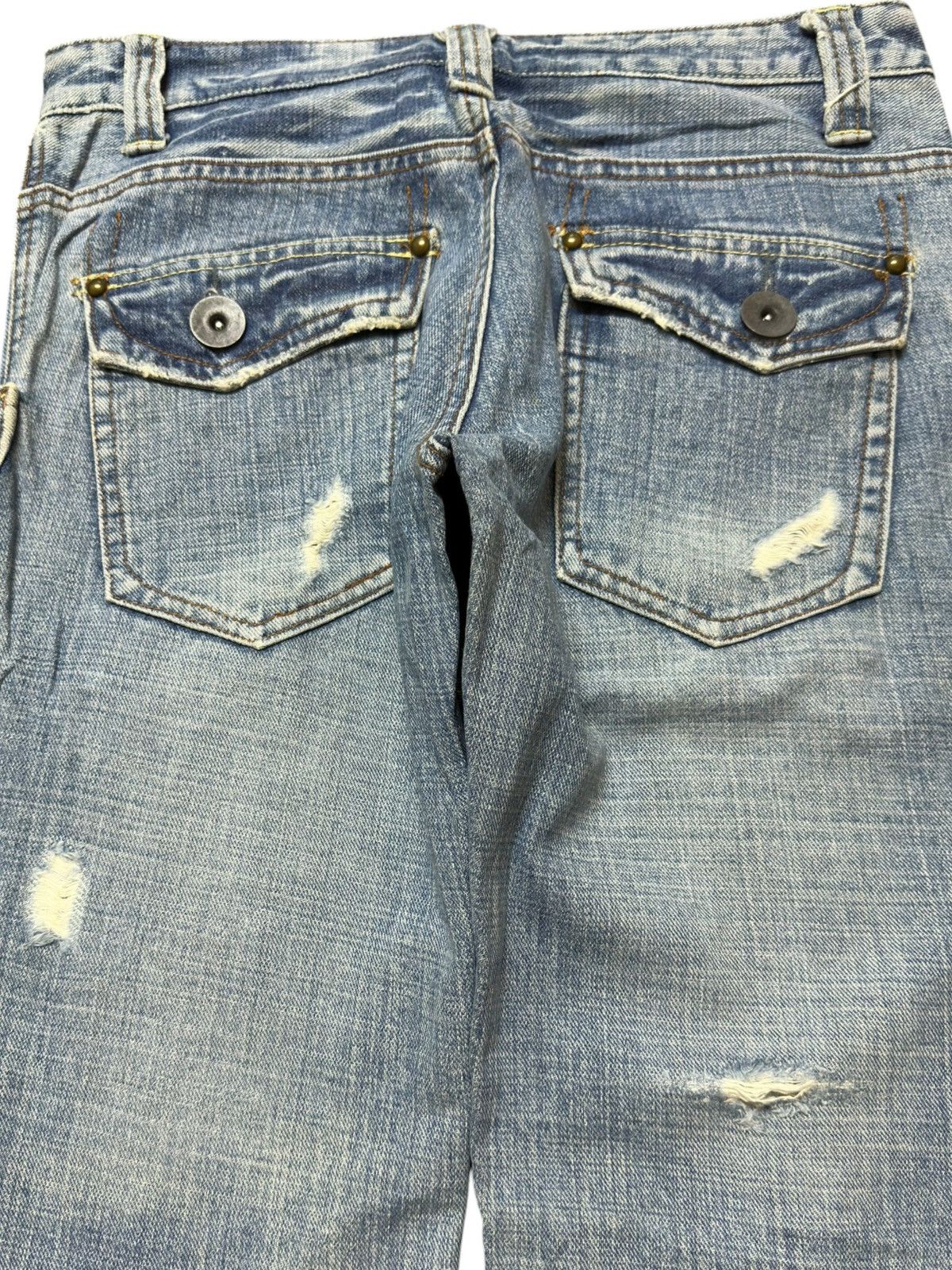Hysteric Glamour Vintage Eclatmer Faded Cargo Bush Pants Floral Denim Size US 30 / EU 46 - 5 Thumbnail