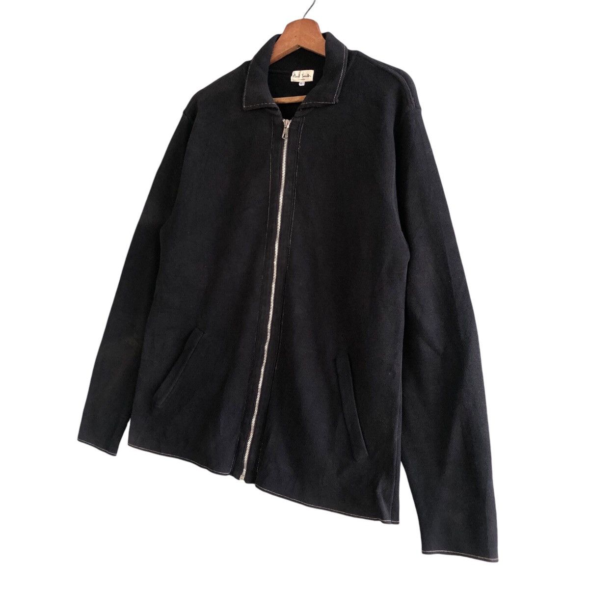 Paul Smith × Vintage Paul Smith Black Full Zip Vintage Jacket Size L Size US L / EU 52-54 / 3 - 2 Thumbnail