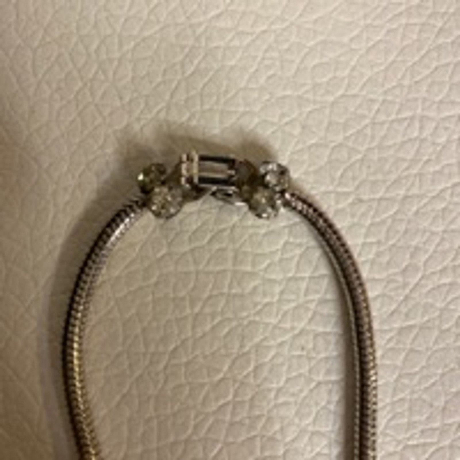 Other Vintage Sterling Silver Rhinestone Jewelry Necklace Signed Size ONE SIZE - 6 Thumbnail
