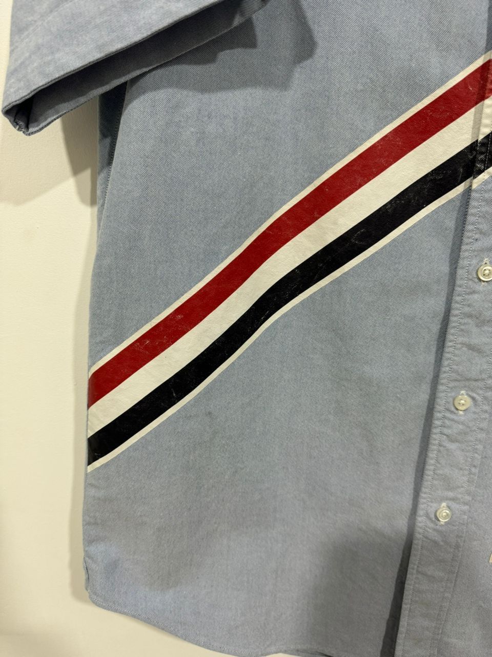 Thom Browne Thom Browne Diagonal Stripe Oxford Shirt Size US M / EU 48-50 / 2 - 3 Thumbnail