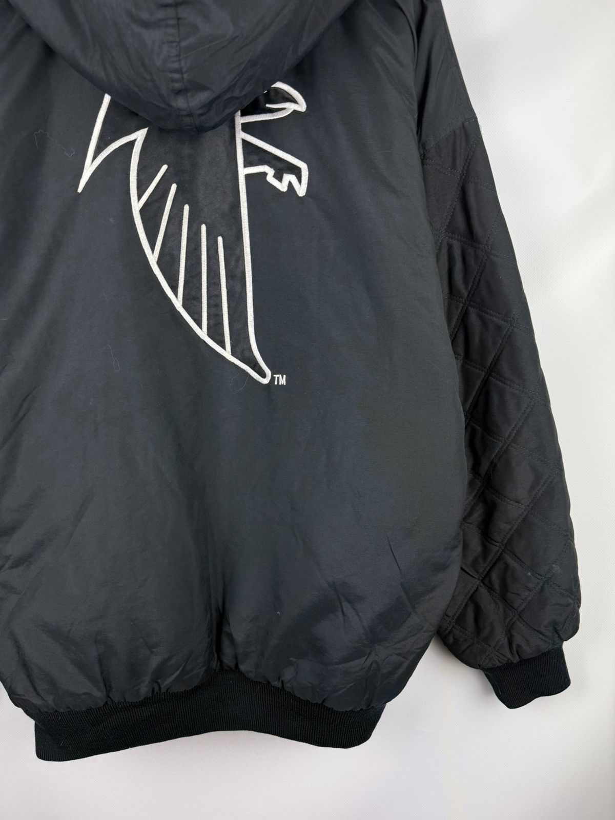Starter Vintage Starter NFL Atlanta Falcons Hooded Bomber Jacket 90s Size US L / EU 52-54 / 3 - 19 Thumbnail