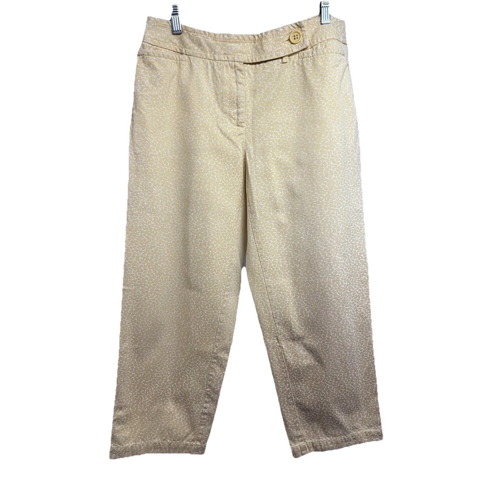 Liz Claiborne Liz Claiborne Audra Yellow Denim Crop Denim Ankle Pants 10 Size 32" / US 10 / IT 46 - 1 Thumbnail