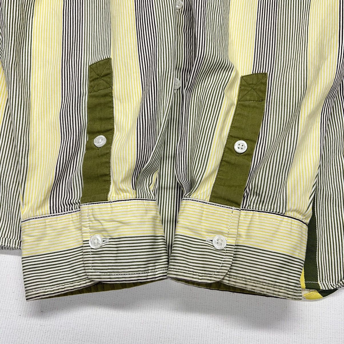 Akademiks Akademiks Button Shirt Striped Yellow Collared Pocket Y2K Size US XL / EU 56 / 4 - 15 Thumbnail