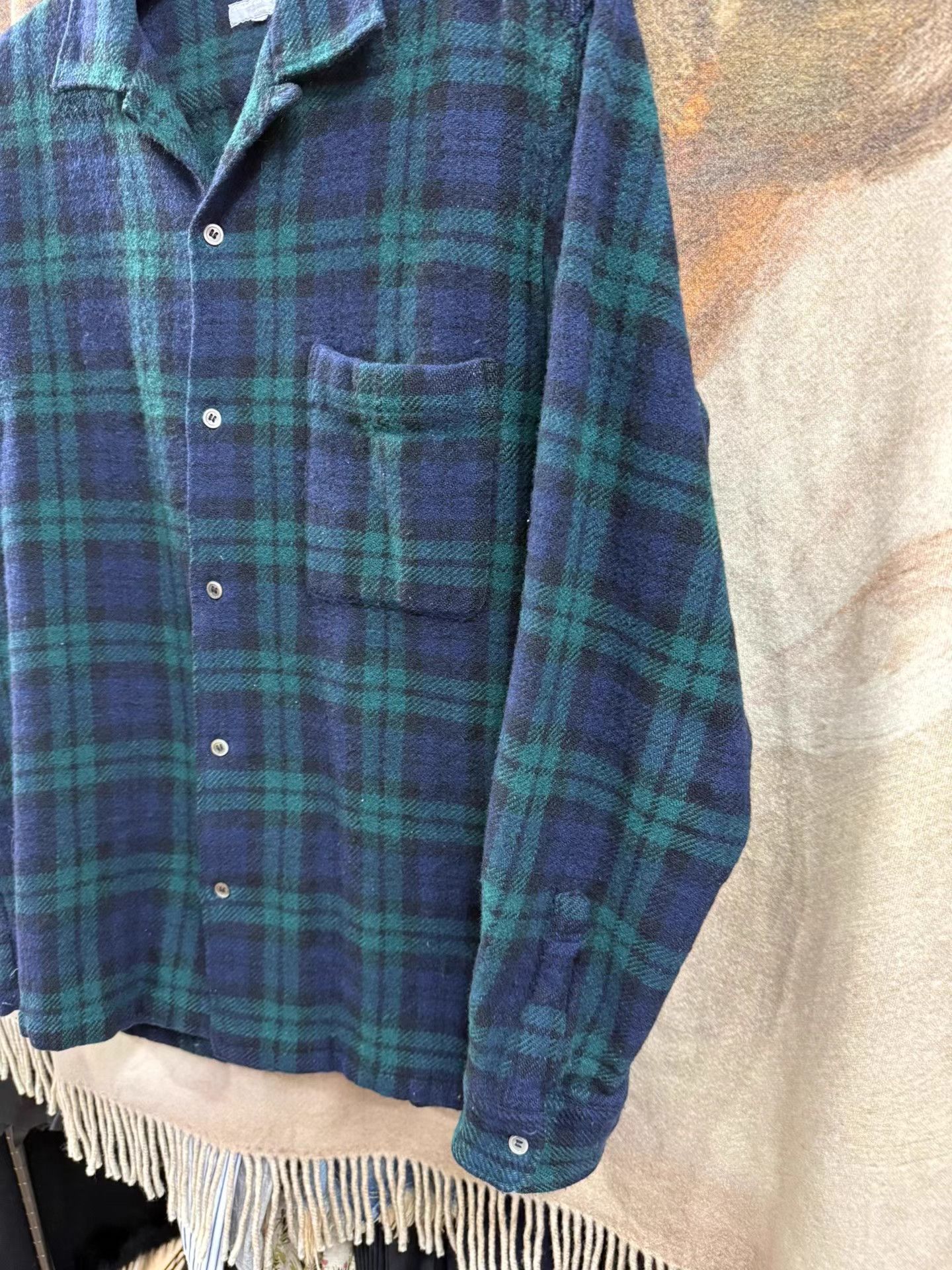 Comme des Garcons Homme Comme des Garçons Homme 03AW Brushed Plaid Wool Jacket K20 Size US M / EU 48-50 / 2 - 2 Thumbnail