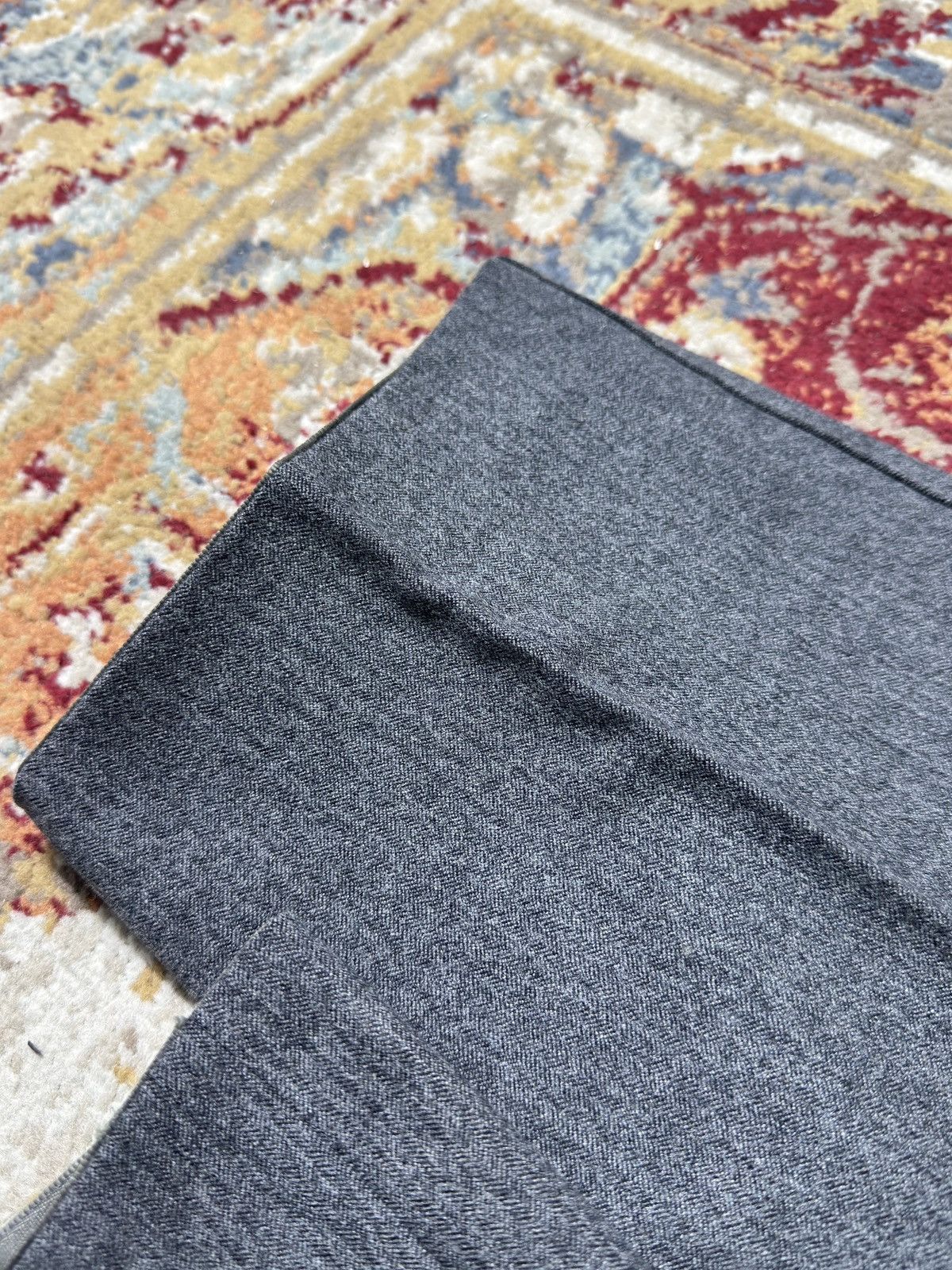 Vintage 1980s Wool Suit Pants Baggy Trousers Blend Balenciaga Rick Size US 33 - 3 Thumbnail
