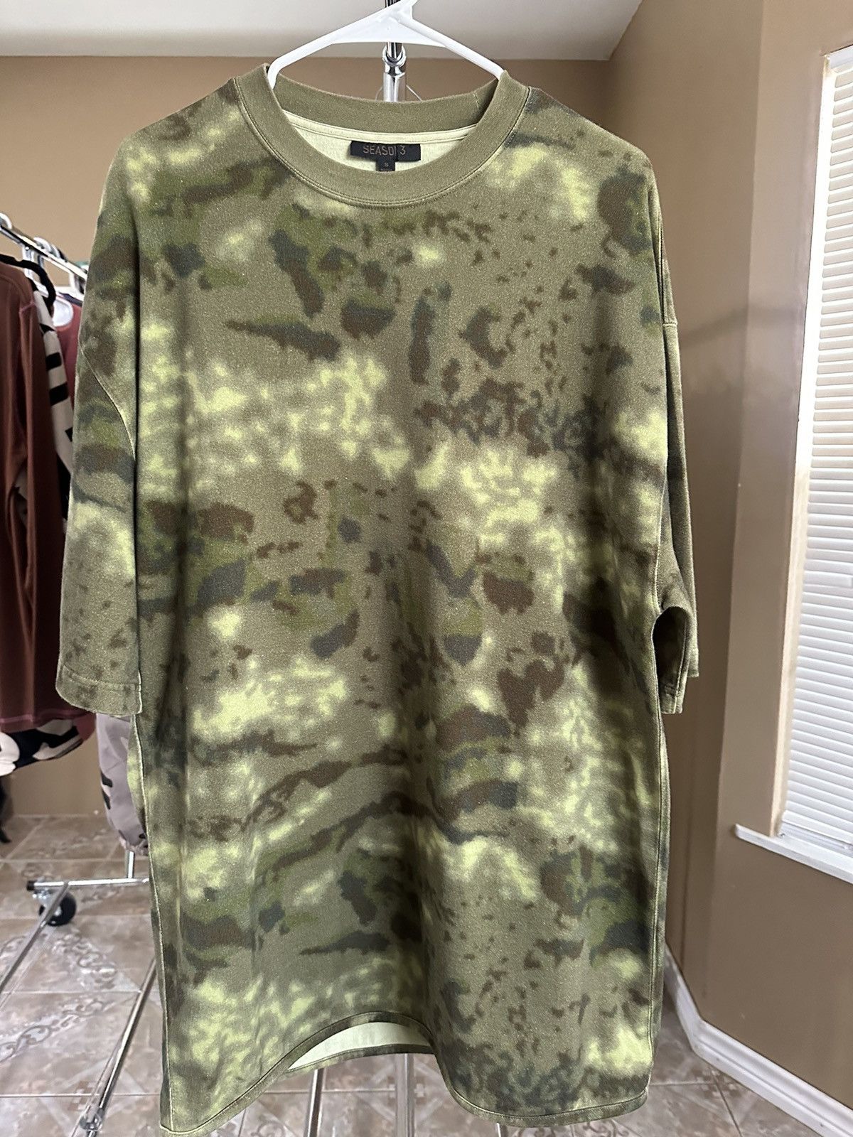 Kanye west yeezy season 3 oversized camouflage t shirt Tops