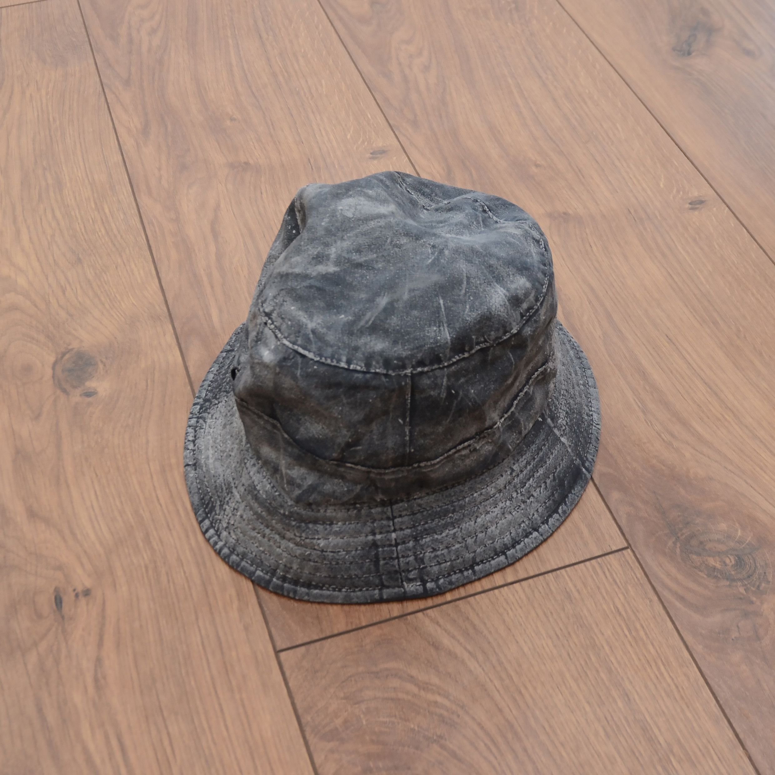 Barbour Vintage Barbour Bucket Panama Hat Wax Dark Blue Size ONE SIZE - 2 Thumbnail