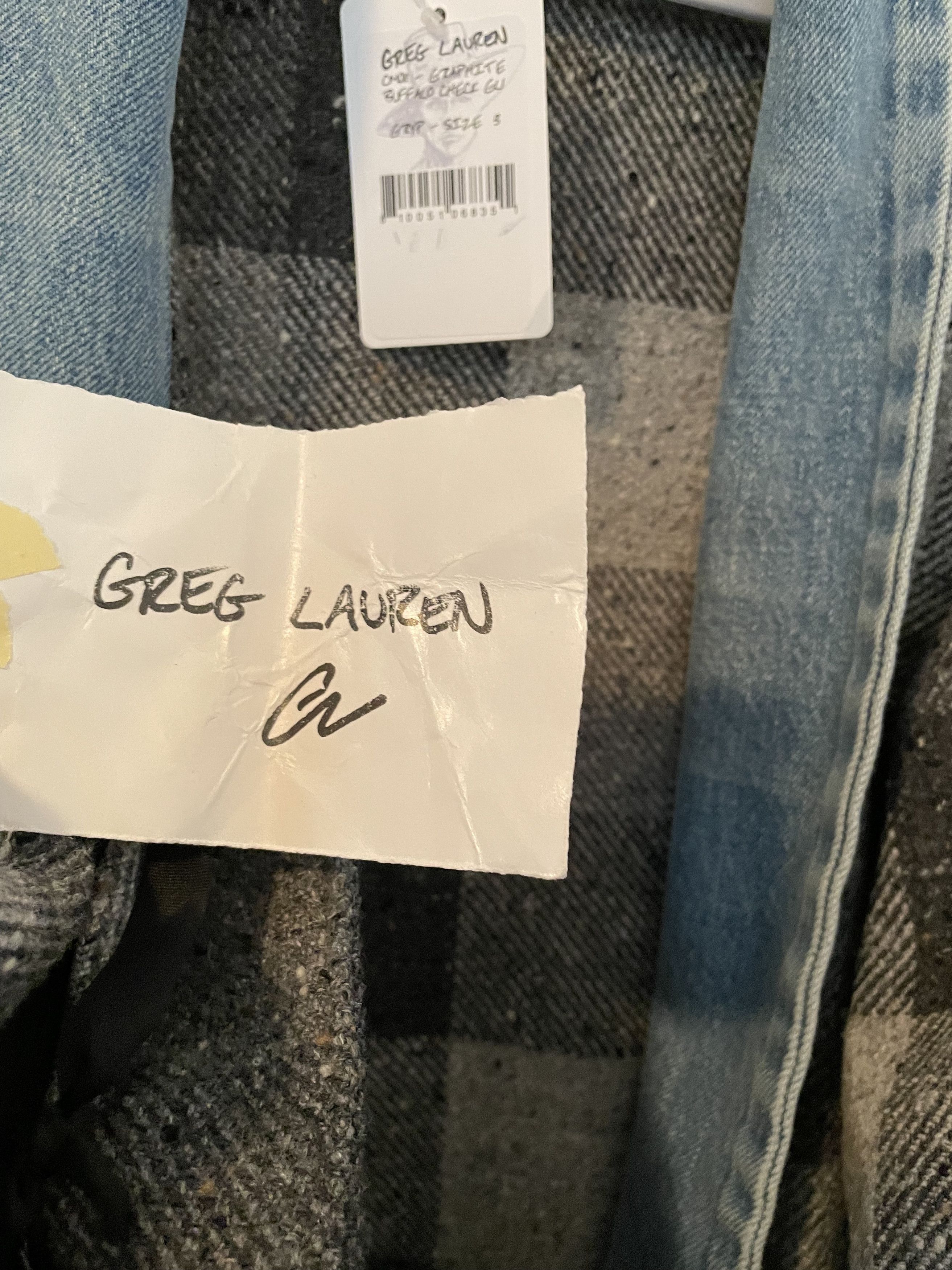 Greg Lauren Greg Lauren Graphite Buffalo Check GL1 Size US L / EU 52-54 / 3 - 3 Thumbnail