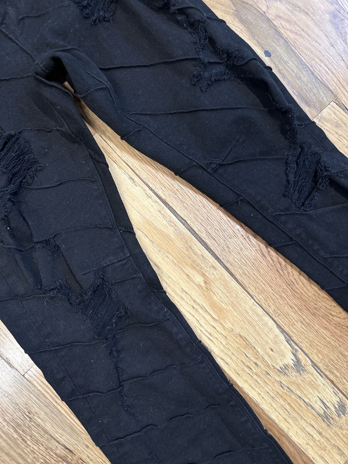 Rta RTA Bevel Distressed Black Denim Jeans Size 28 Size US 28 / EU 44 - 3 Thumbnail