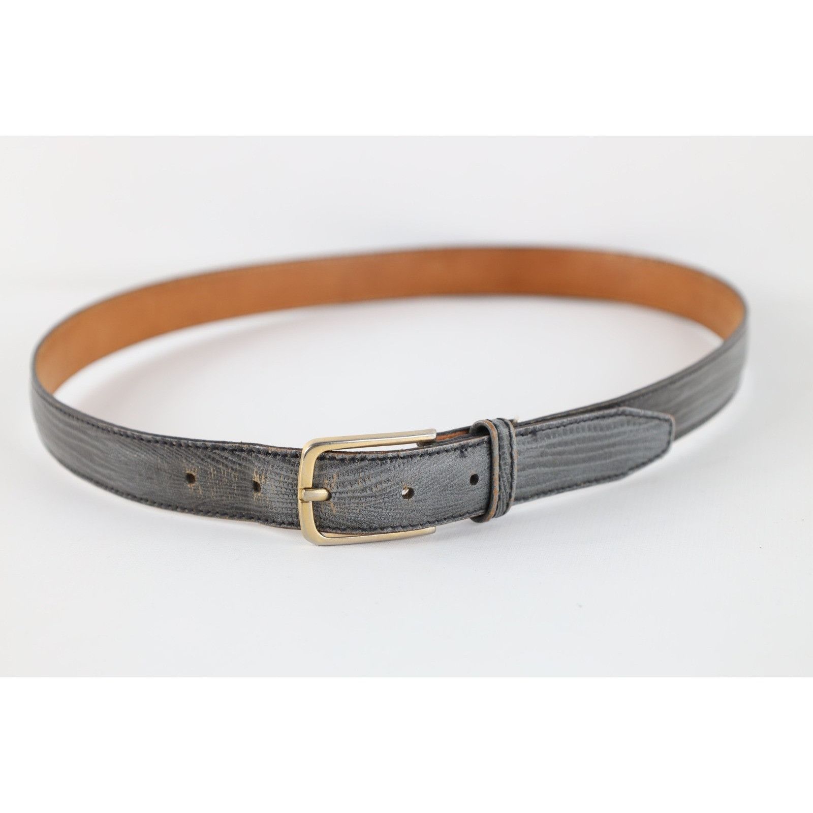 Vintage Vintage 70s 80s Streetwear Craftsmen Leather Waist Belt Size 34 - 1 Thumbnail