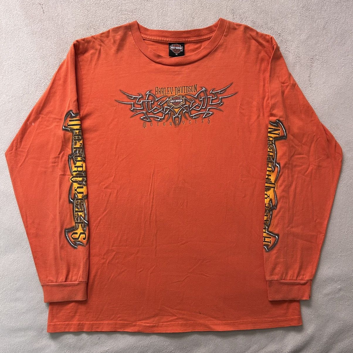 Harley Davidson Vintage 2000’s Harley Davidson Long Sleeve Graphic Tee Size US XL / EU 56 / 4 - 2 Thumbnail
