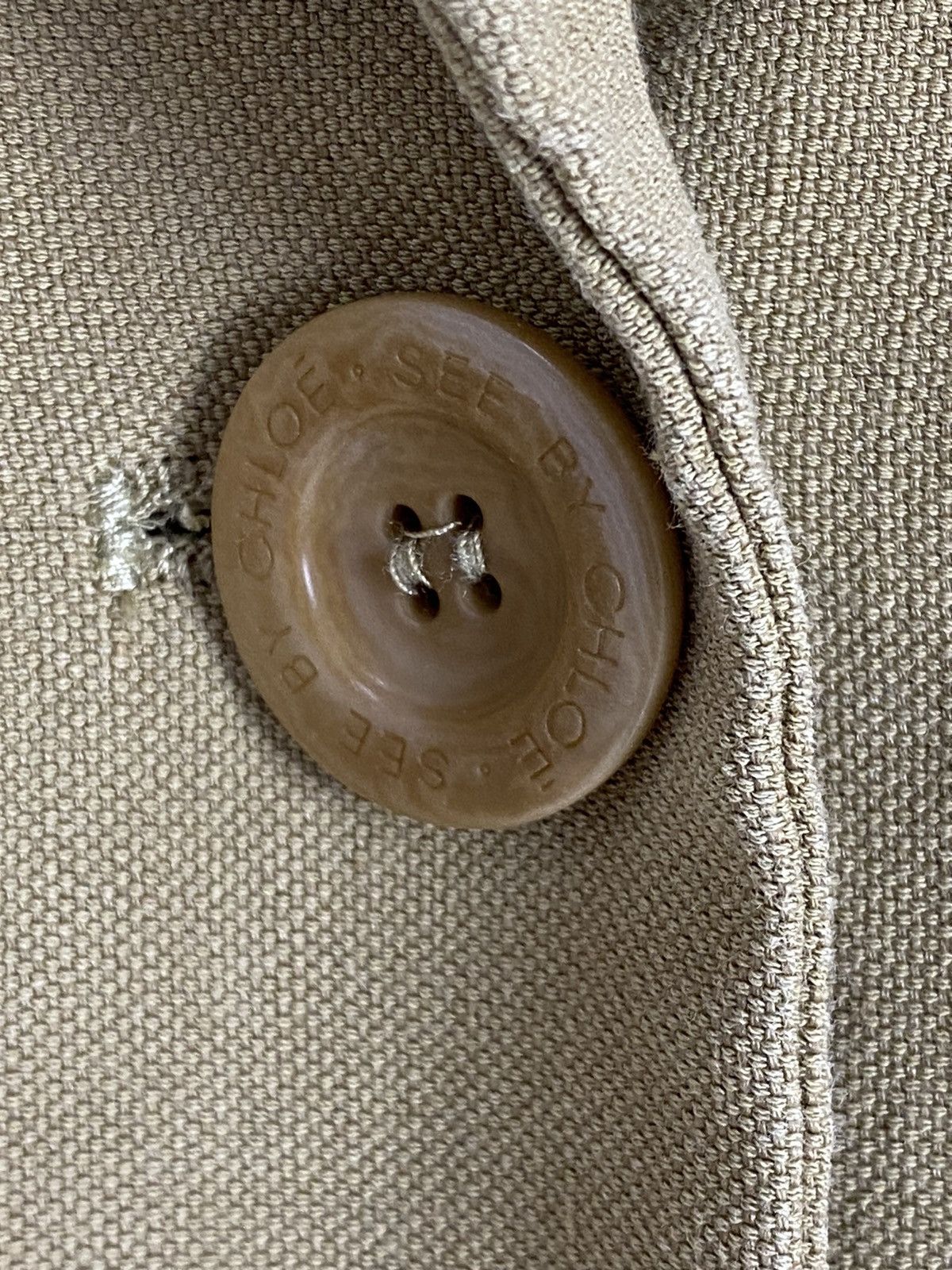 See by Chloe See by Chloe Beige Blazer Jacket Size M / US 6-8 / IT 42-44 - 8 Thumbnail