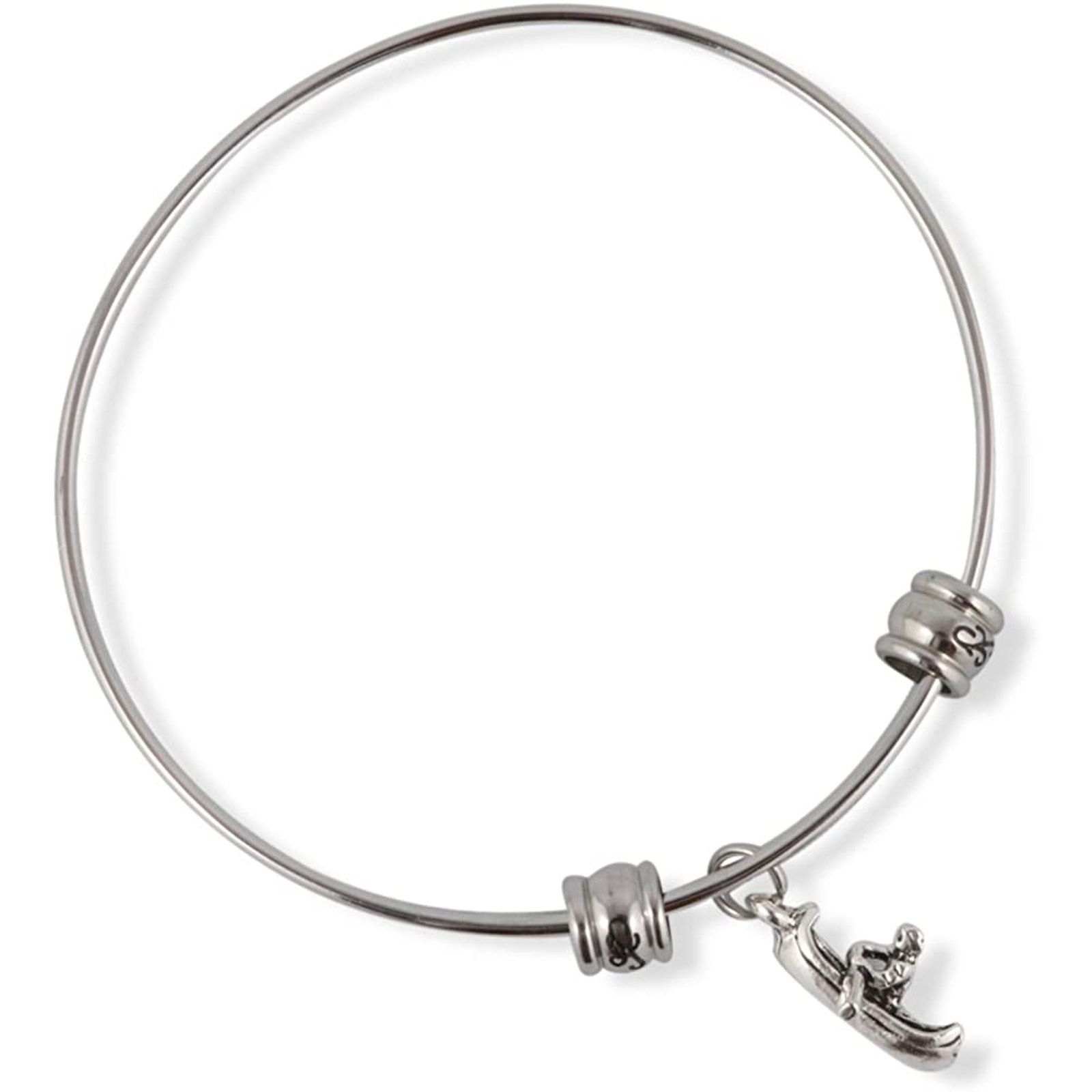 & Other Stories Canoe and Rower Charm Bangle Bracelet Jewelry Size ONE SIZE - 1 Thumbnail