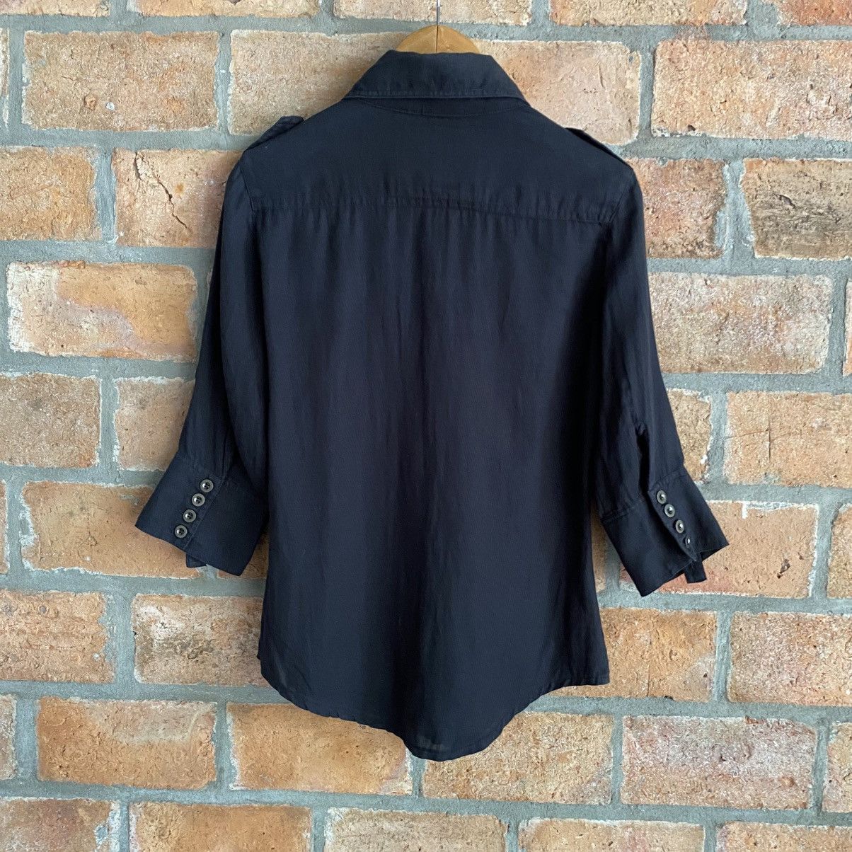 Japanese Brand G.O.A Vintage Black Shirt with Front Pockets Size M / US 6-8 / IT 42-44 - 12 Thumbnail