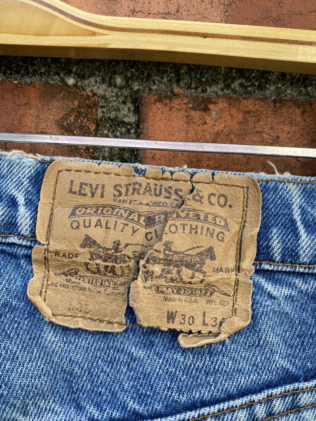 Levi's Vintage Clothing W30x34 Vintage levi's 505 distressed made in USA Size US 30 / EU 46 - 4 Thumbnail
