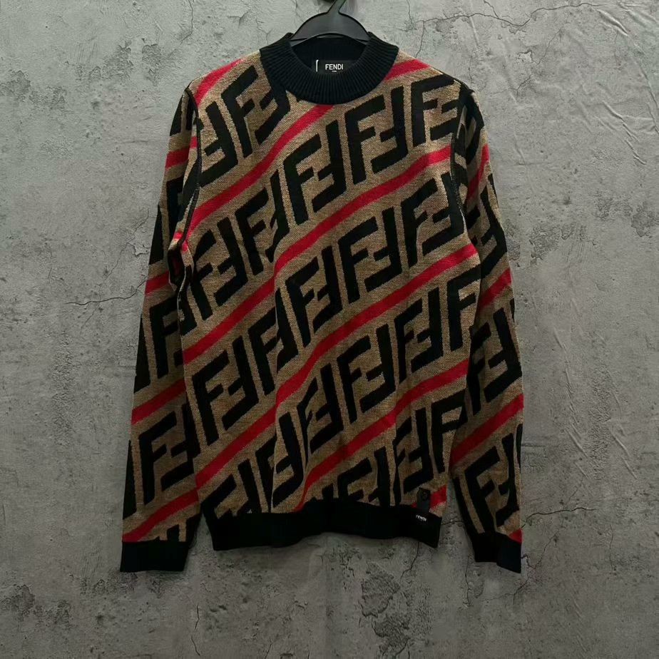 Fendi Fendi FF Monogram Knit Sweater Size 46 Size US S / EU 44-46 / 1 - 1 Thumbnail