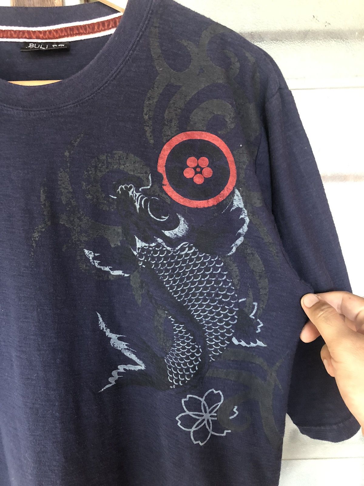 Bullet Noise Bullet Noise Sukajan Fish Koi Japanese Shirt Tee Size US L / EU 52-54 / 3 - 3 Thumbnail