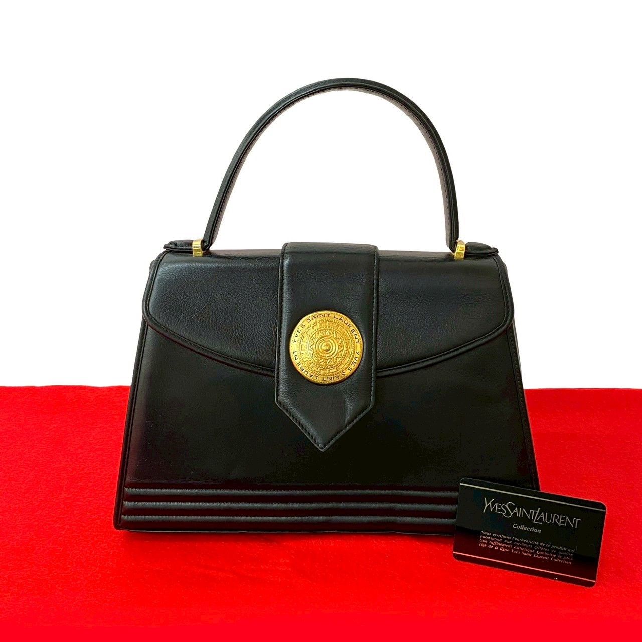 Yves Saint Laurent Yves Saint Laurent Yves Saint Laurent Leather Handbag Leather Handbag Size ONE SIZE - 1 Thumbnail